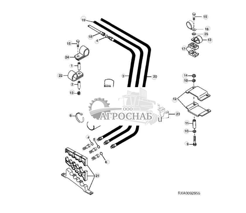 Selective Control Valve Lines, Power Shift Transmission 
